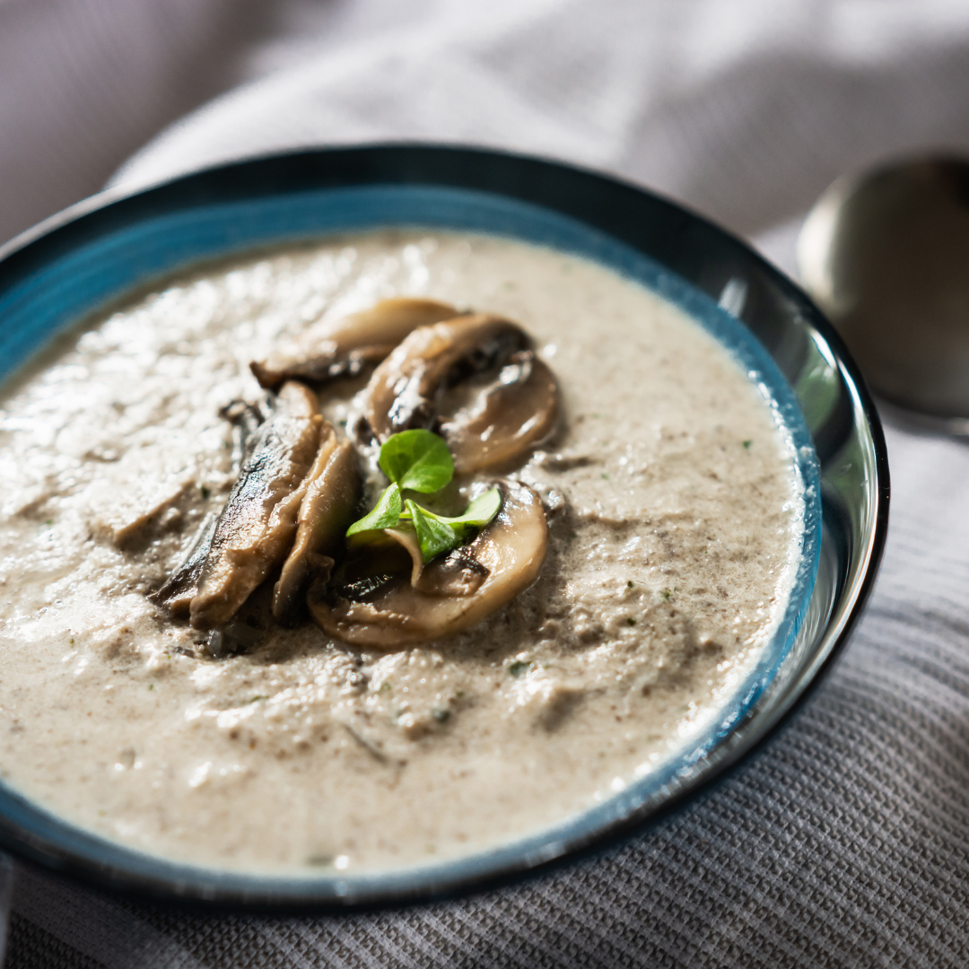 Lion’s Mane & Porcini Mushroom Soup