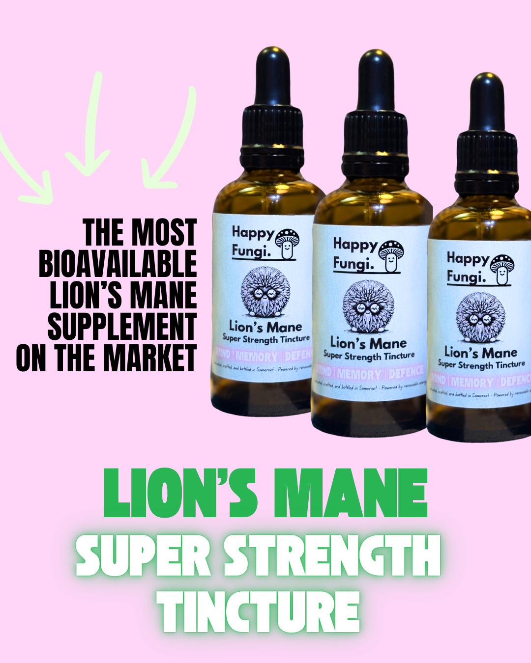 Lion's Mane Triple-Extracted Super Strength Tincture